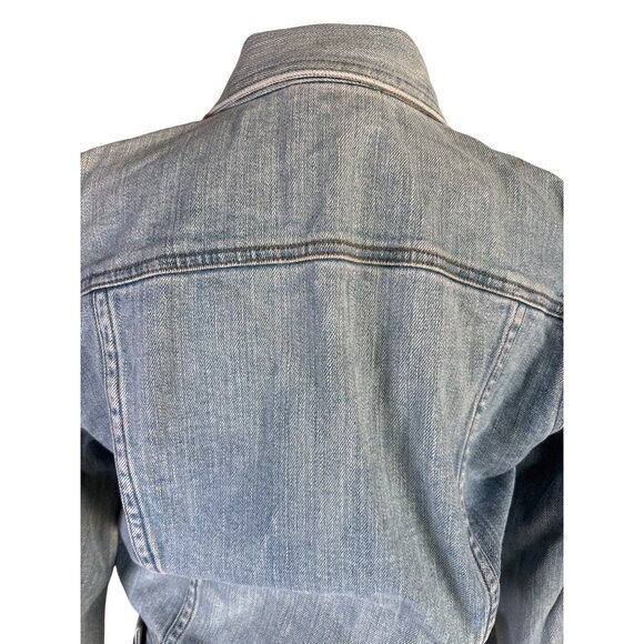 Lauren Jeans Co Size Small Ralph Lauren Womens Denim Jean Jacket Blue Mid Wash - Picture 8 of 10